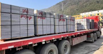 台州 芝麻灰地铺石出货日常