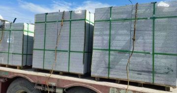 台州 芝麻白花岗岩地铺石装车日常