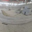 台州 芝麻白异形坐凳，自然面光面弧形加工