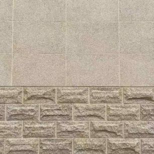 台州 黄金麻自然面蘑菇石配荔枝面干挂