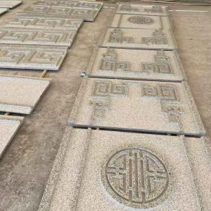 台州 白麻花岗岩外墙立面雕刻板