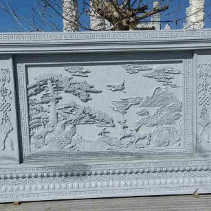 台州 芝麻白大型照壁，屏风，影壁