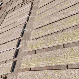 台州 黄金麻花岗岩光面楼梯踏步