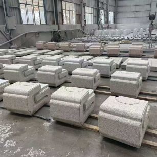 台州 白麻花岗岩异形加工-石凳，坐凳