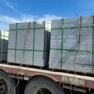 台州 芝麻白花岗岩地铺石装车日常