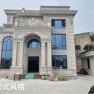 台州 白麻花岗岩别墅外墙干挂