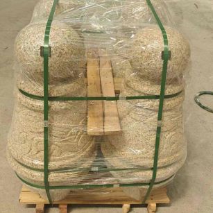 台州 黄金麻异形定制雕花——棒棒糖挡车柱