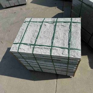 台州 白麻花岗岩石材自然面蘑菇石成品