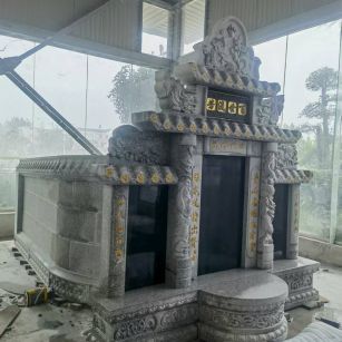 台州 芝麻白墓碑效果展示图