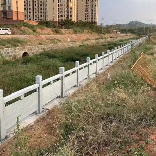 台州 白麻河道栏杆效果展示图