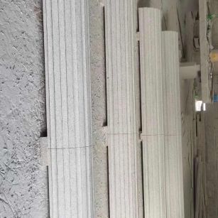 台州 花岗岩厂家带你看白麻花岗岩门楼大柱柱皮