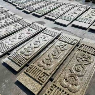 台州 黄金麻花岗岩外墙雕刻板