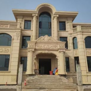 台州 黄金麻花岗岩别墅外墙干挂