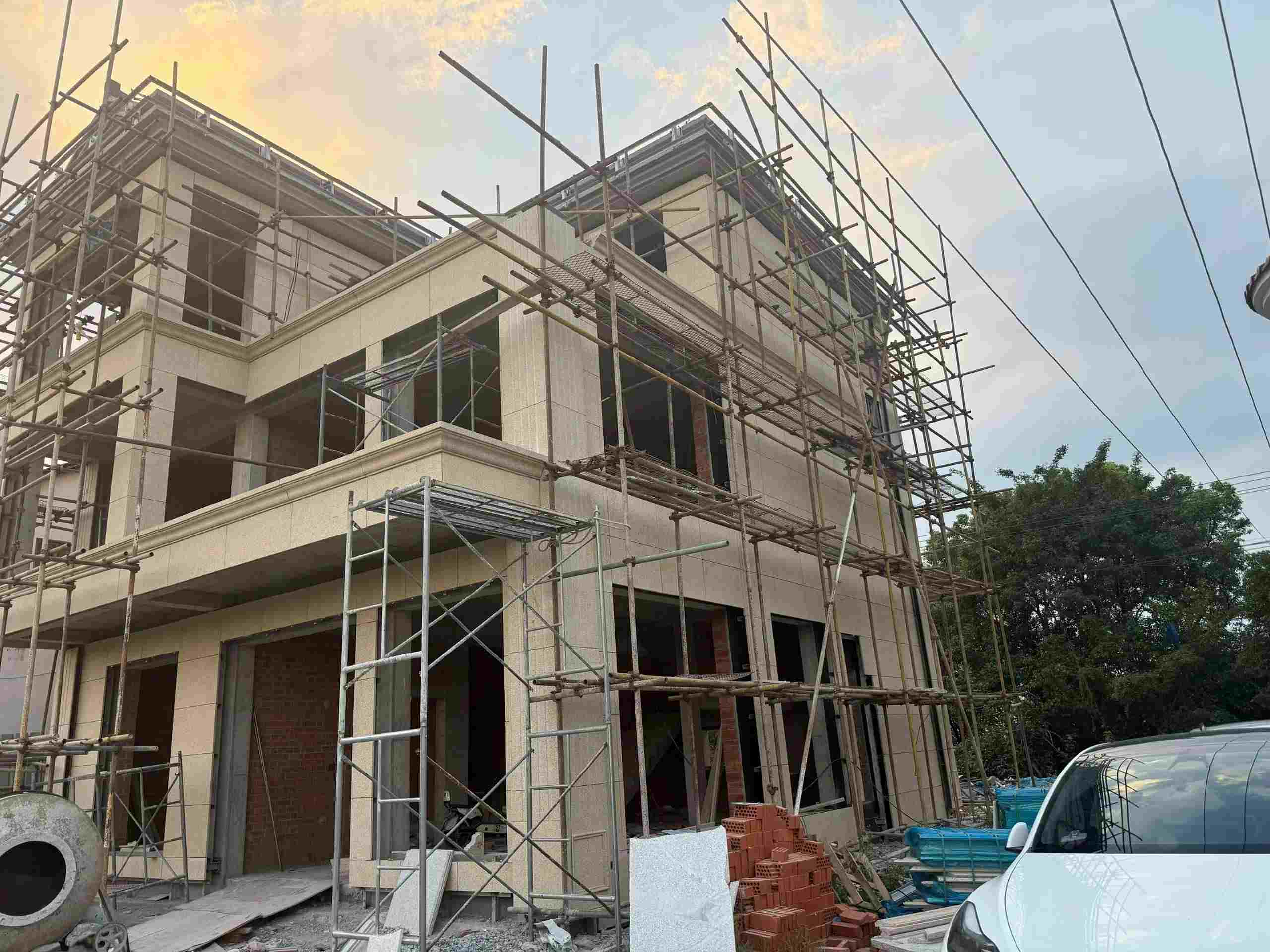 台州 黄金麻荔枝面花岗岩外墙干挂