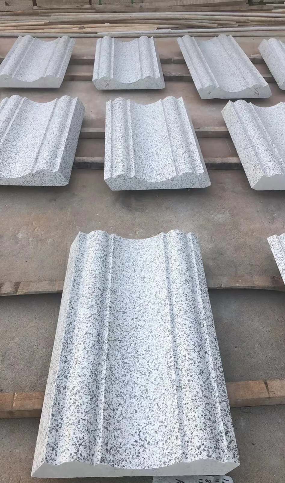 台州 白麻花岗岩光面别墅线条