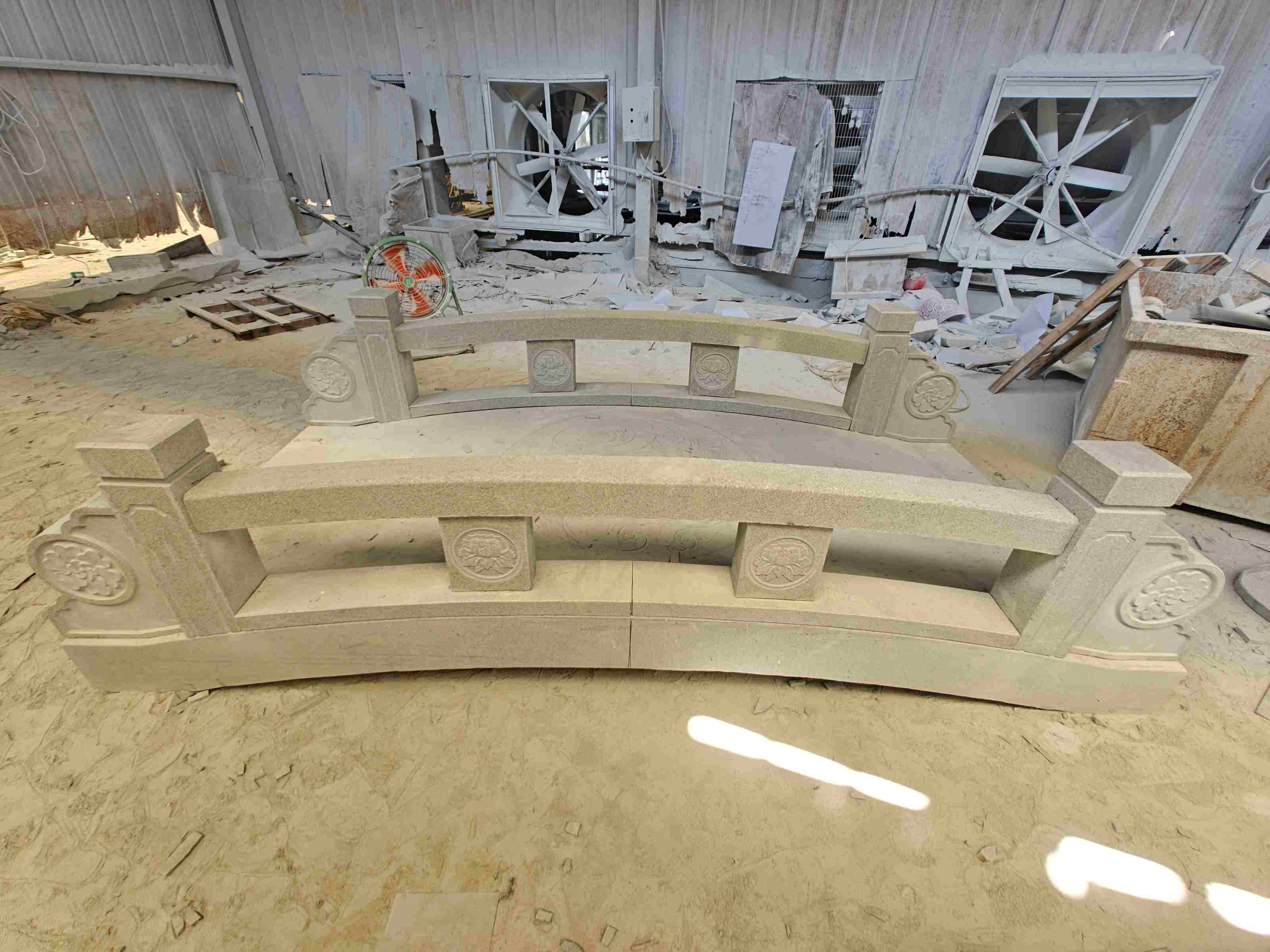 台州 芝麻灰花岗岩异形加工-拱桥，石桥