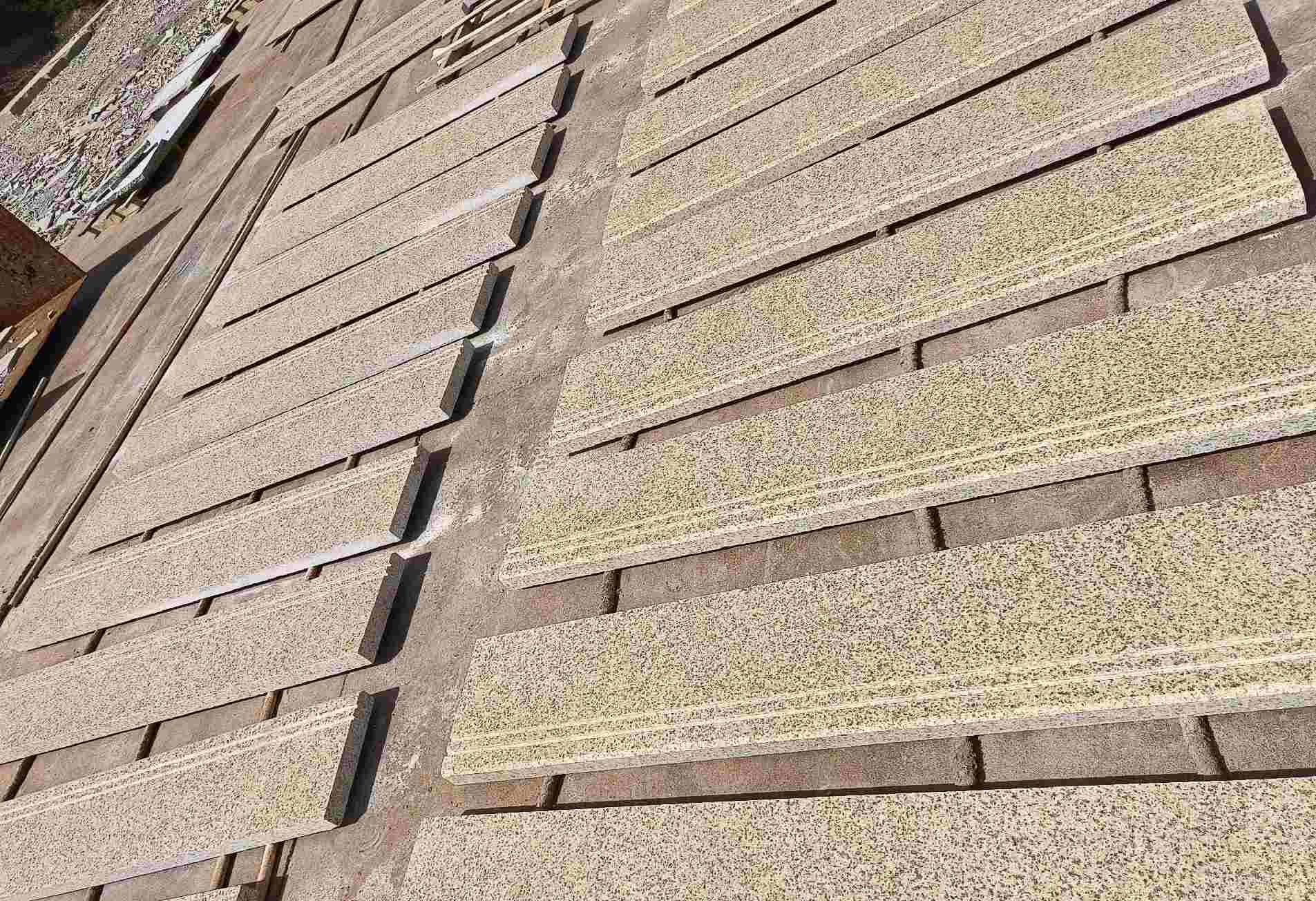 台州 黄金麻花岗岩光面楼梯踏步