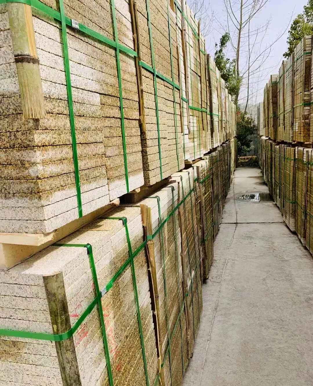 台州 黄金麻花岗岩荔枝面地铺石