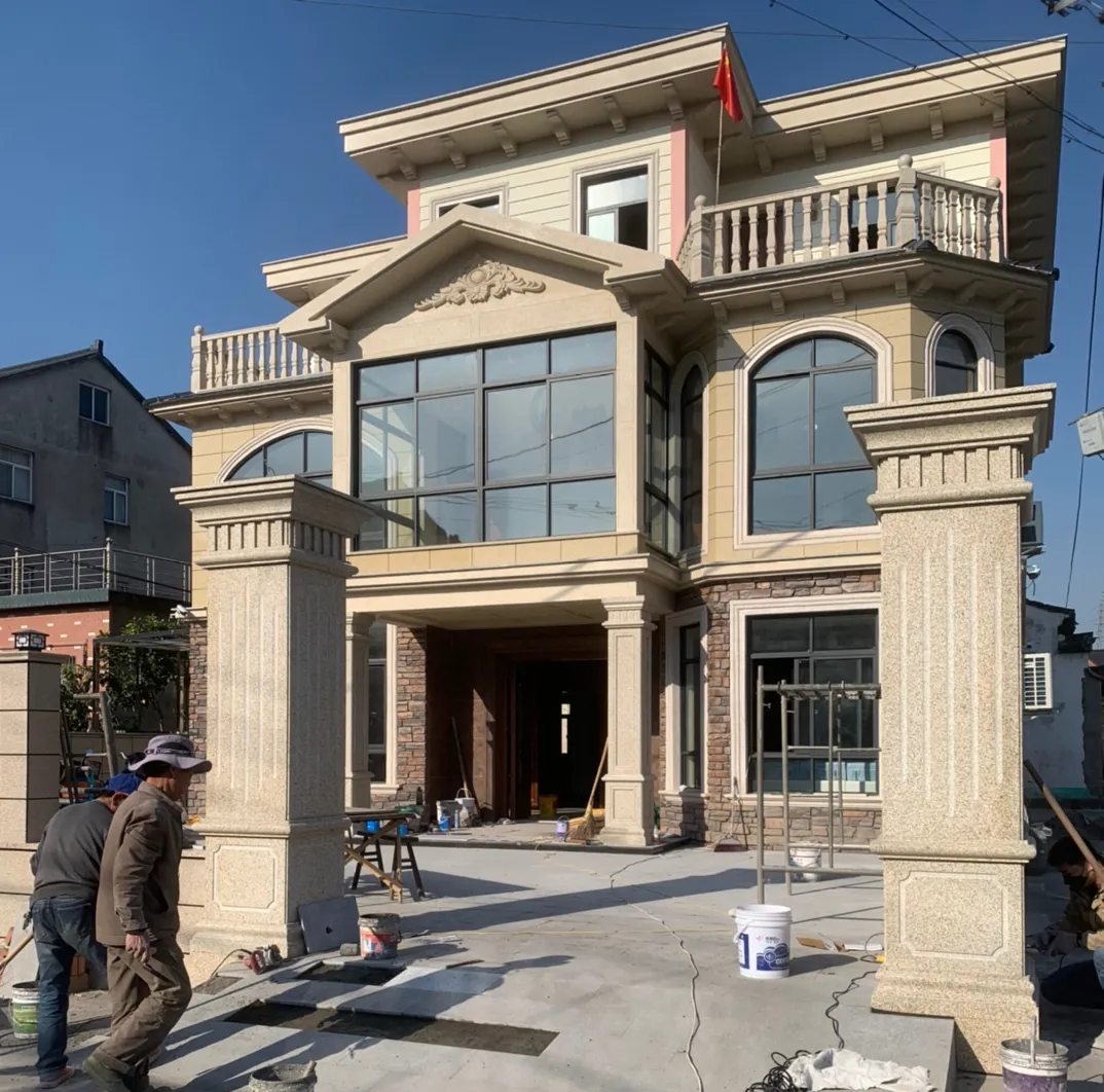 台州 黄金麻花岗岩荔枝面别墅外墙干挂私家专属