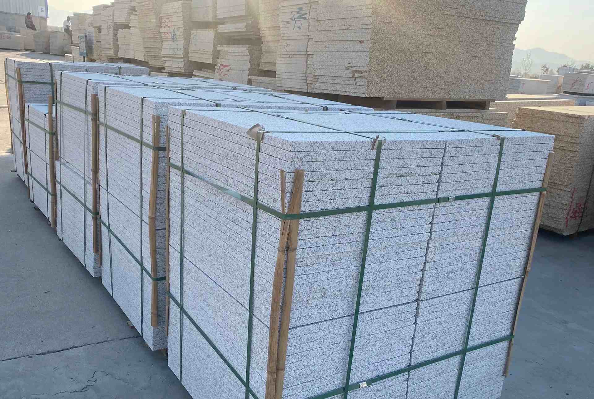 台州 白麻花岗岩荔枝面地铺石